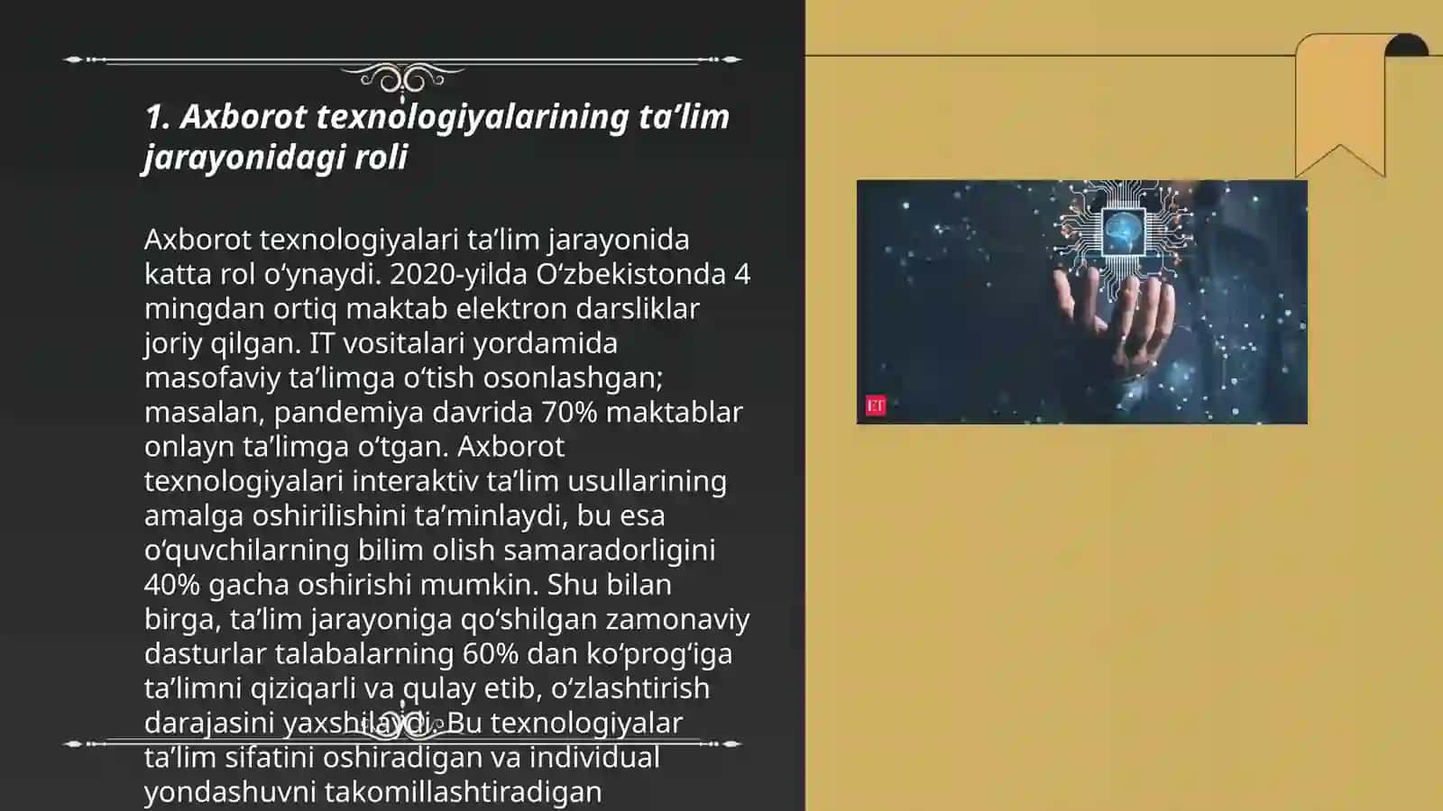 Pedagogik kompetentlikni shakllantirishda axborot texnologiyasi tushunchasi va klassifikatsiyasi 3