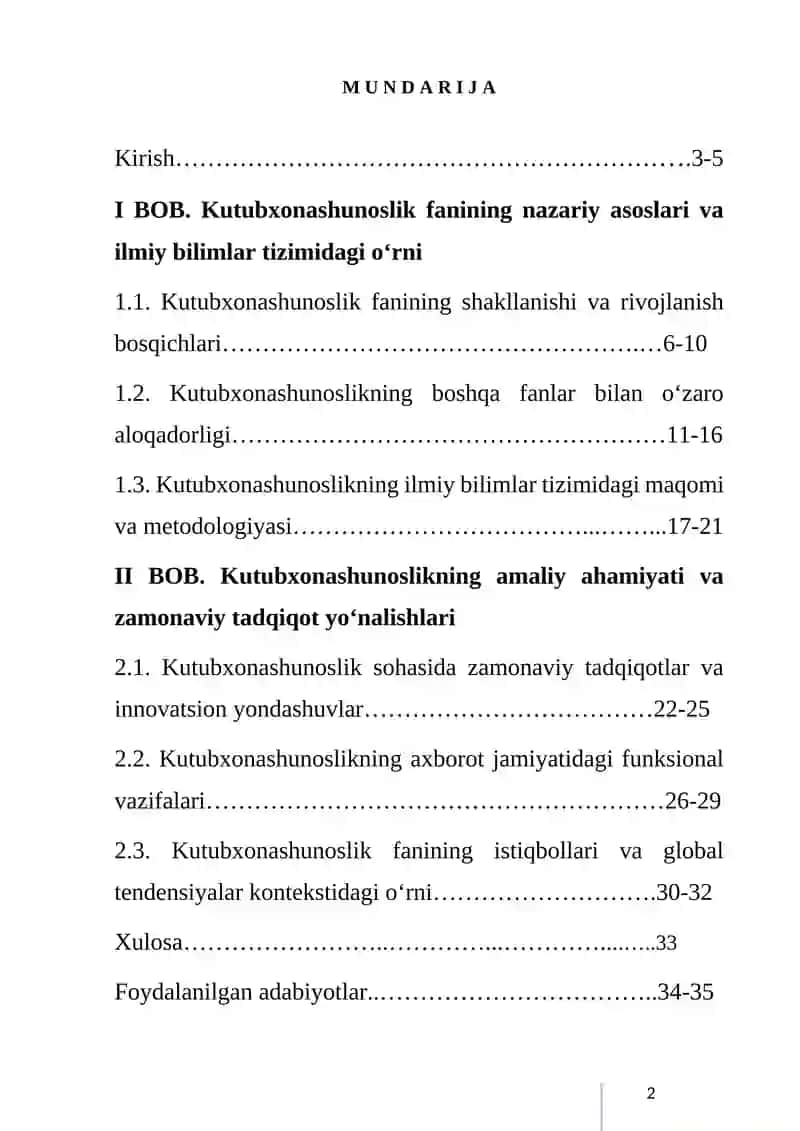 ILMIY BILIMLAR TIZIMIDA KUTUBXONASHUNOSLIK MAQOMINING UMUMIY TASNIFI 3