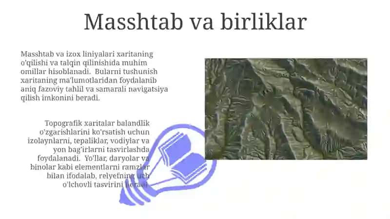 Topografik kartalarning elementlari 3