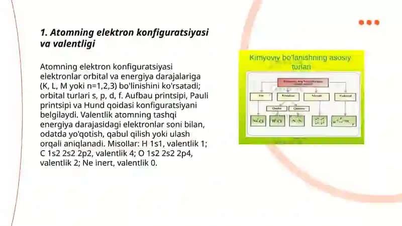 Molekula tuzilishi. Kimyoviy bog'lanish 3