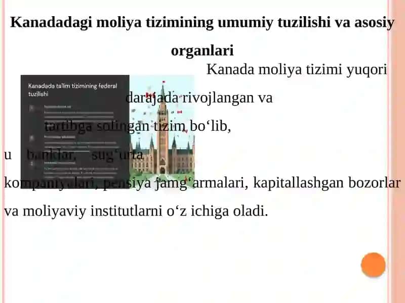 Kanadaning moliyatizimi 3