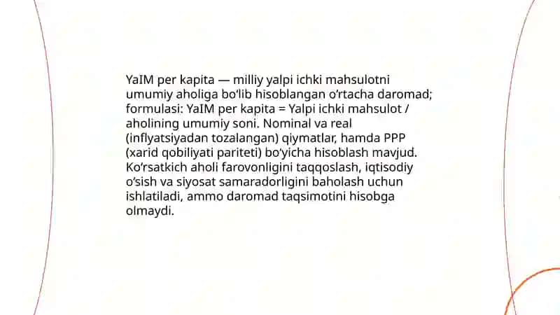 AHOLINI TURMUSH DARAJASINI UMUMLASHTIRUVCHI KO’RSATKICHLAR 3