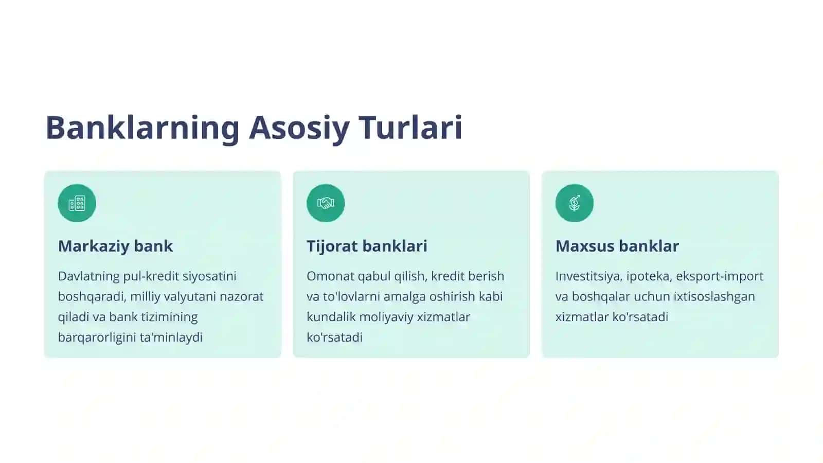 Bank va Bank Faoliyati Tushunchasi 3