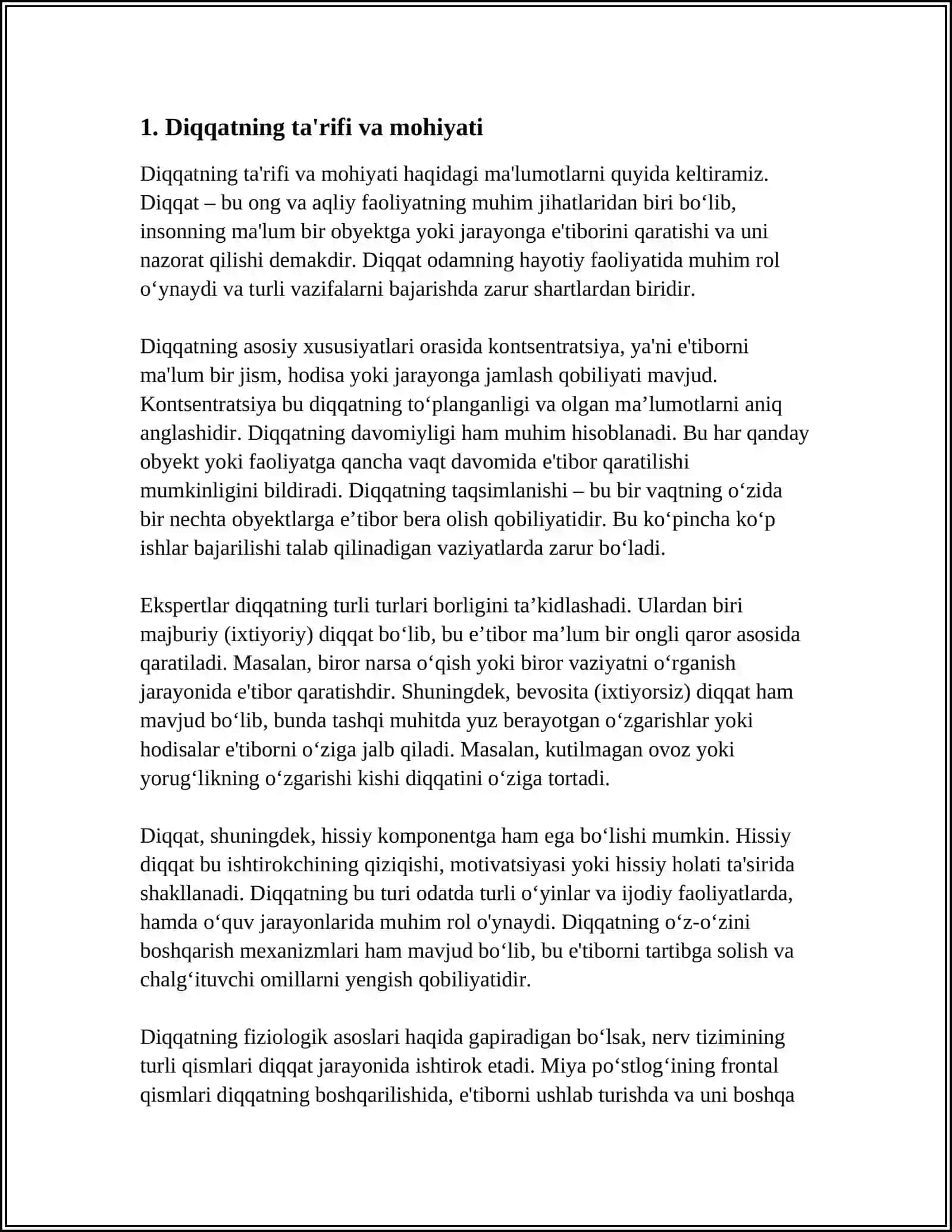 DIQQAT HAQIDA TUSHUNCHA VA UNING NERV-FIZIOLOGIK ASOSLARI 3