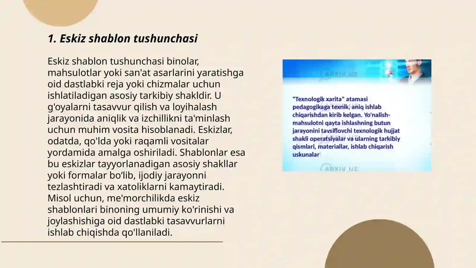 Eskiz va texnologik xarita haqida tushuncha 3