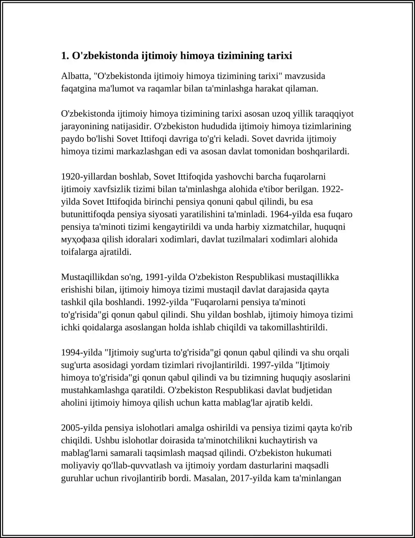 O'zbekistonda ijtimoiy himoya tizimining tarixi 3