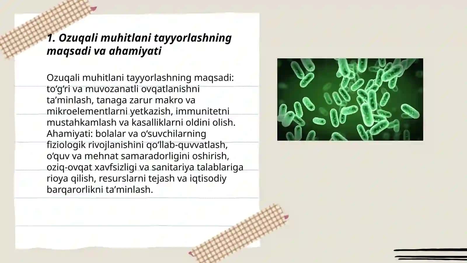 Ozuqali muhitlani tayyorlash 3