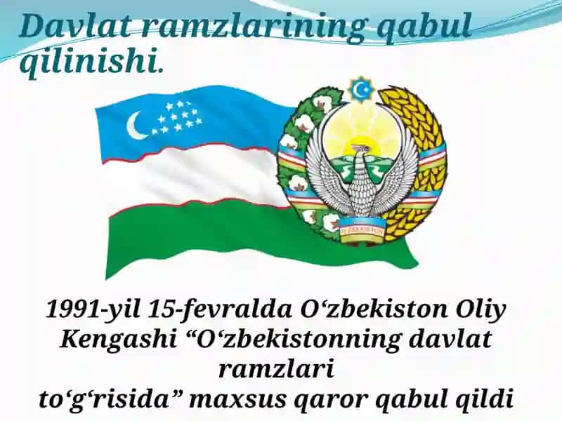 О‘zbekiston Respublikasi davlat ramzlarining qabul qilinishi 3