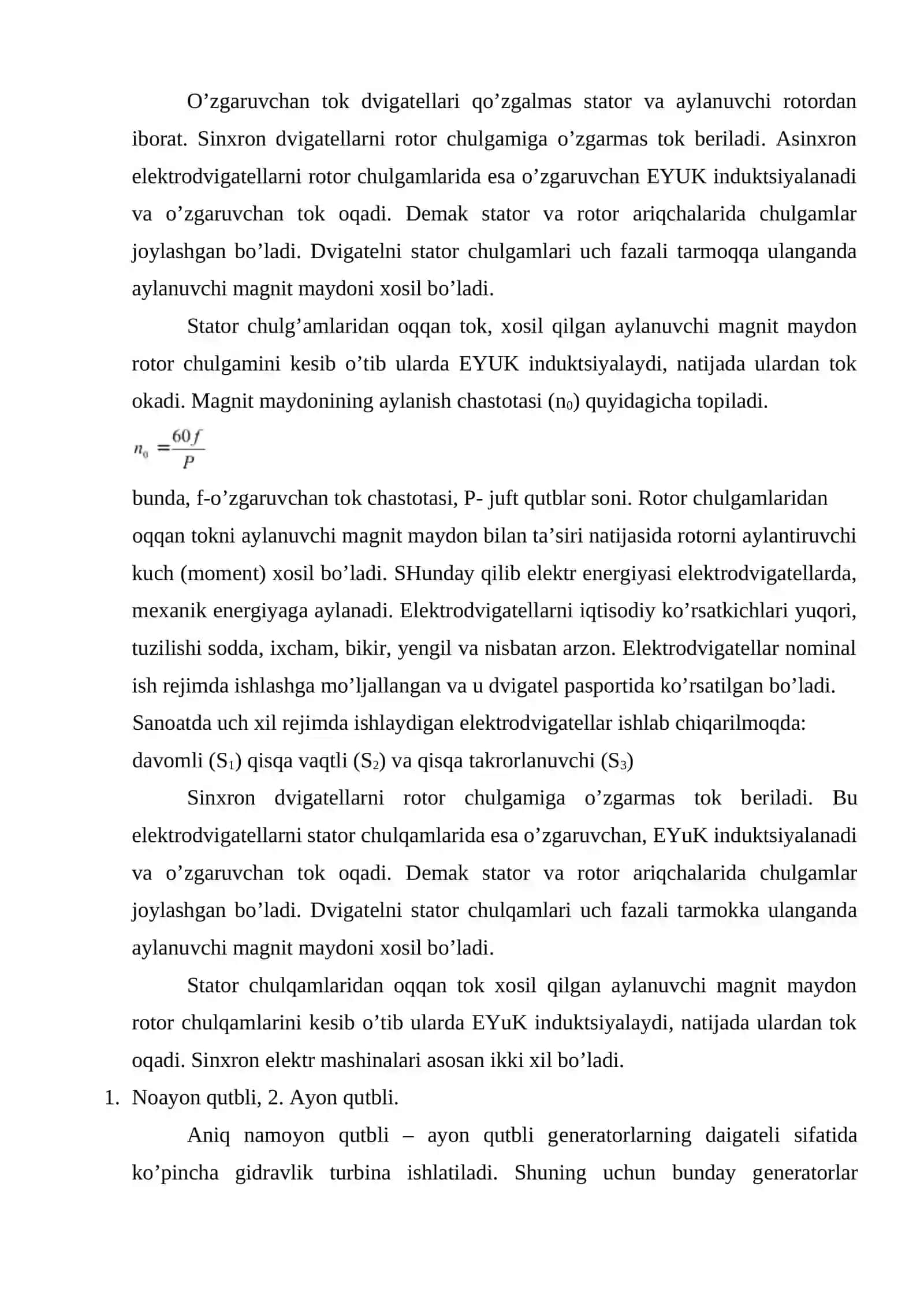 Zamonaviy sinxron dvigetellar va ularning rivojlanishi 3