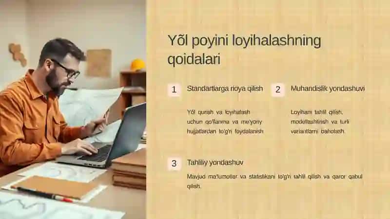 Yõl poyini loyihalash 3