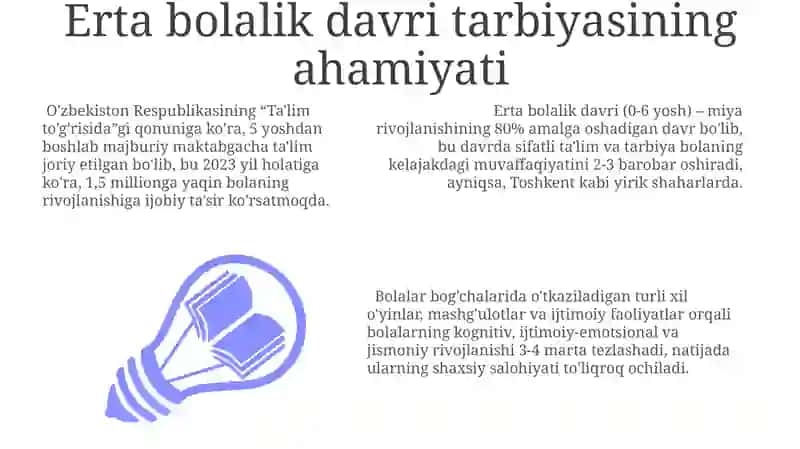 Maktabgacha taʼlim va tarbiyani tashkil etish fanining barkamol insonni tarbiyasidagi oʻrni 3
