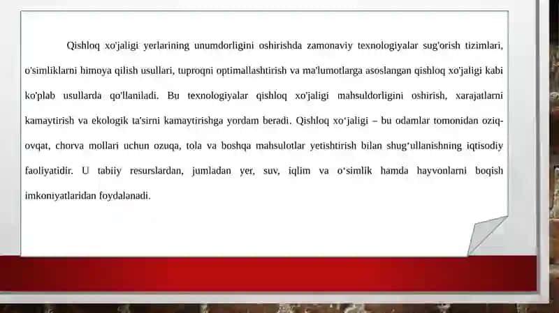 qishloq xo'jaligi yerlarining unumdorligini oshirishda zamonaviy tehnalogiyalardan foydalanish 3
