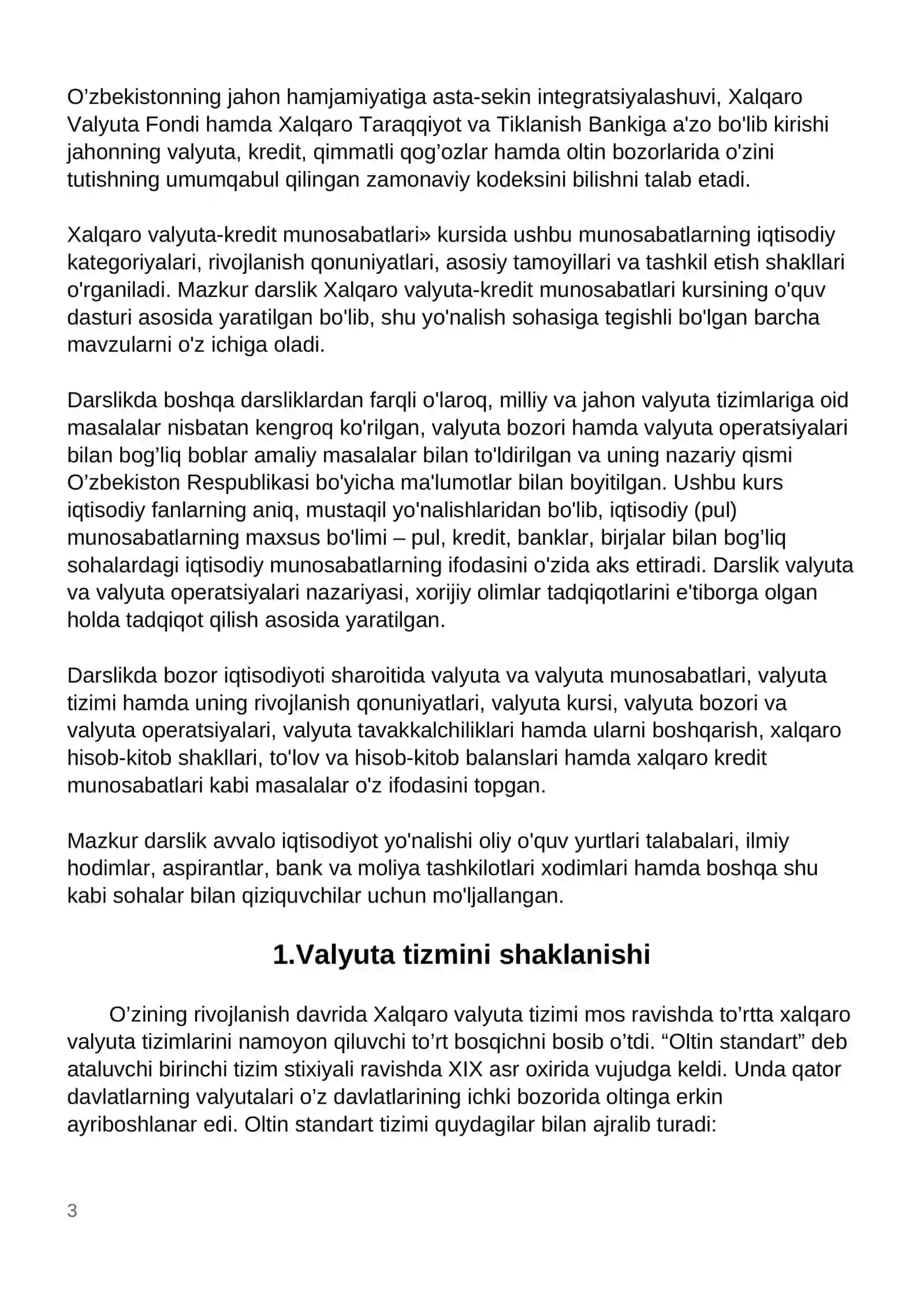 Xalqaro valyuta tizimining shaklanishi va rivojlanishi 3