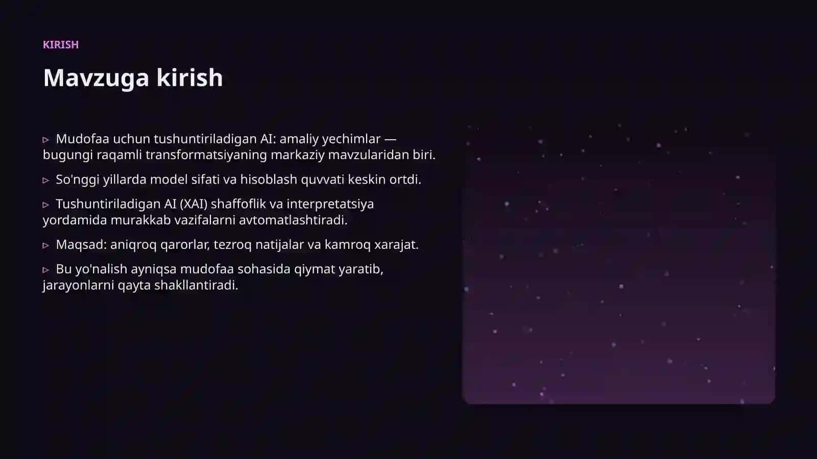 Mudofaa uchun tushuntiriladigan AI: amaliy yechimlar 3