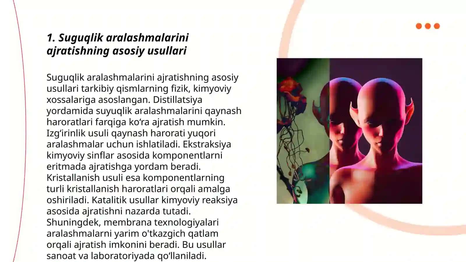 Gaz VA suguqlik aralashmalarini ajratish usullari 3