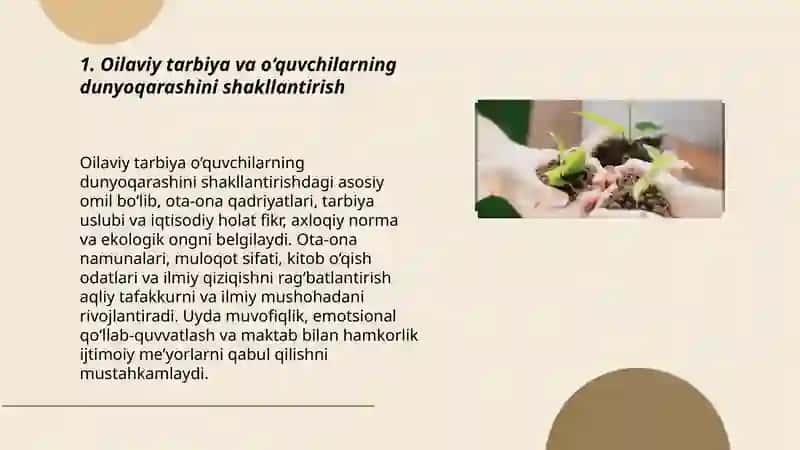 O‘quvchilar dunyoqarashini shakllanishiga ta’sir etuvchi omillar 3
