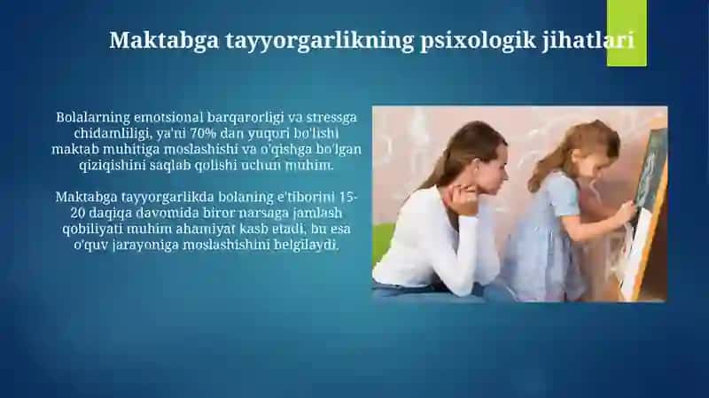 Bolalarni maktabga psixologik tayyorligi 3