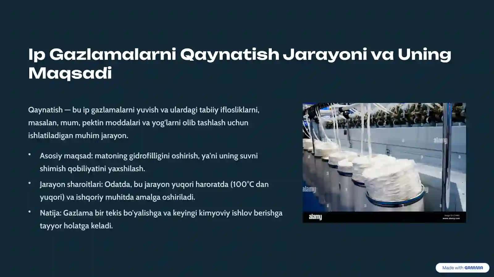 Ip Gazlamalarni Qaynatish va Oqartirish Rejimlari 3