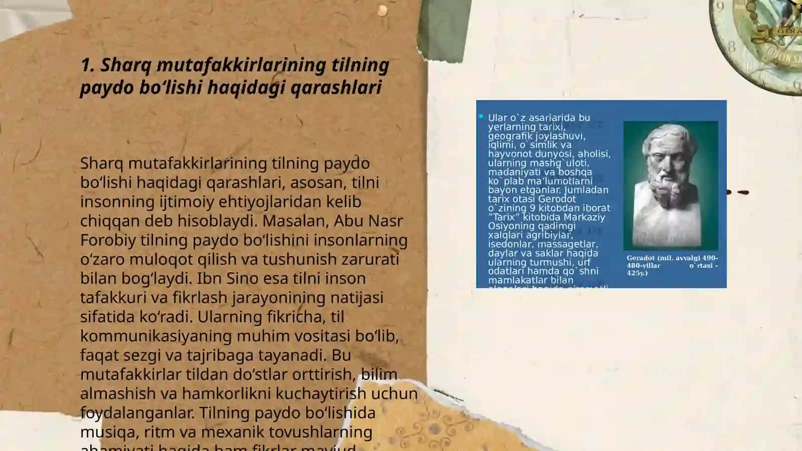 Sharq mutafakkirlarining til shakillanishiga oid qarashlari 3