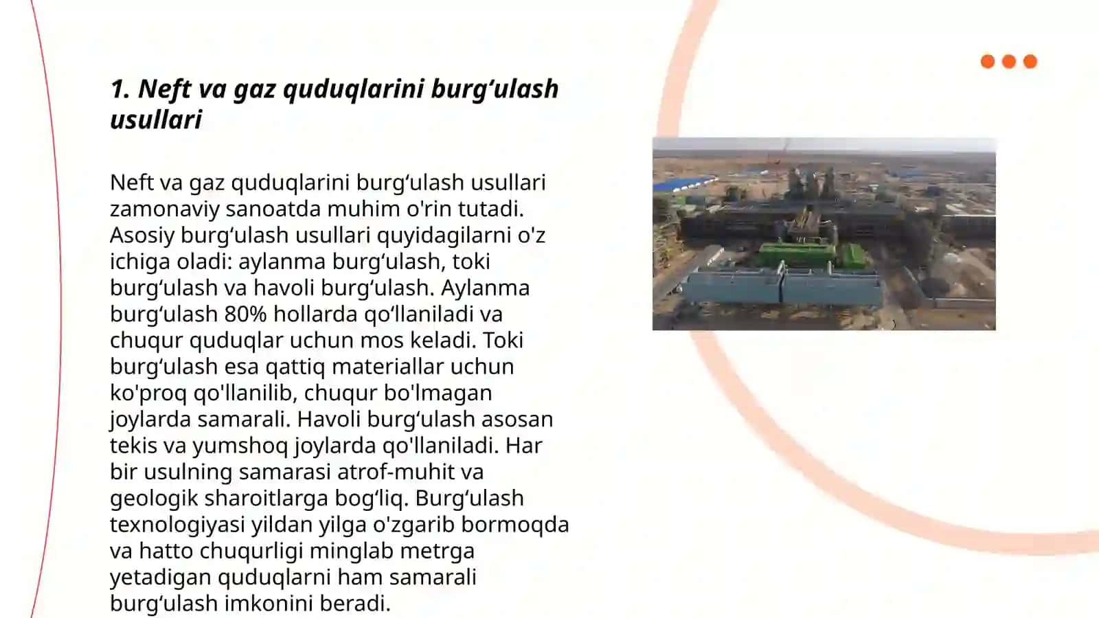 Neft va Gaz quduqlarini burgʻulash asoslari 3