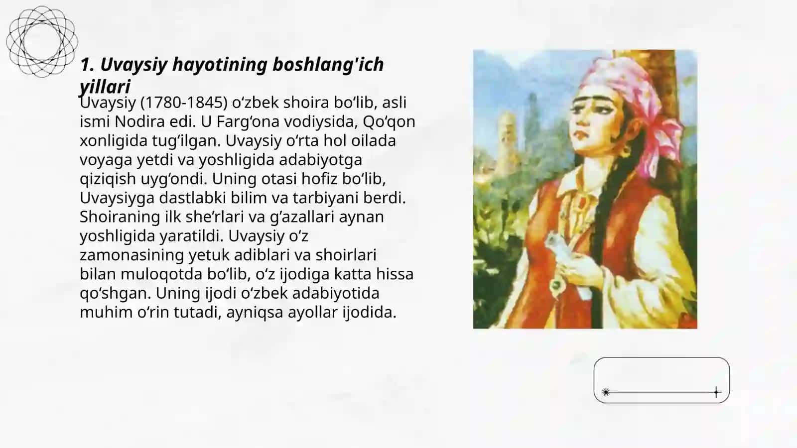 Uvaysiy hayoti va ijodi 3