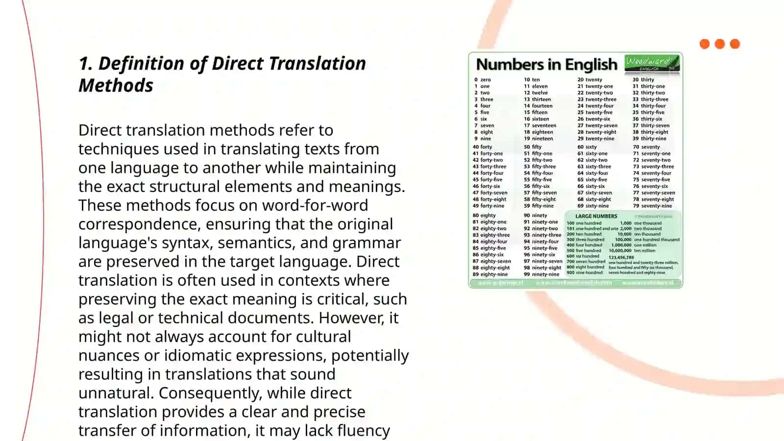 Direct and indirect methods of translation 3
