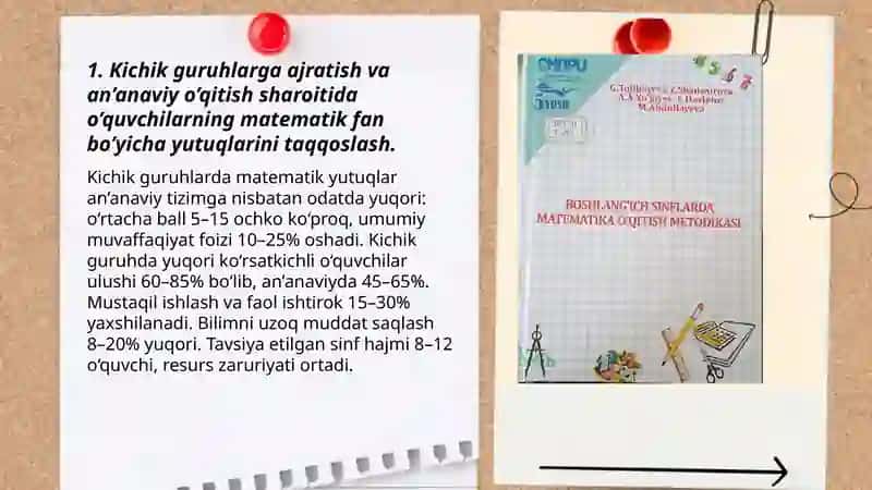 Ta’lim muassalarida matematika o’qitish 3