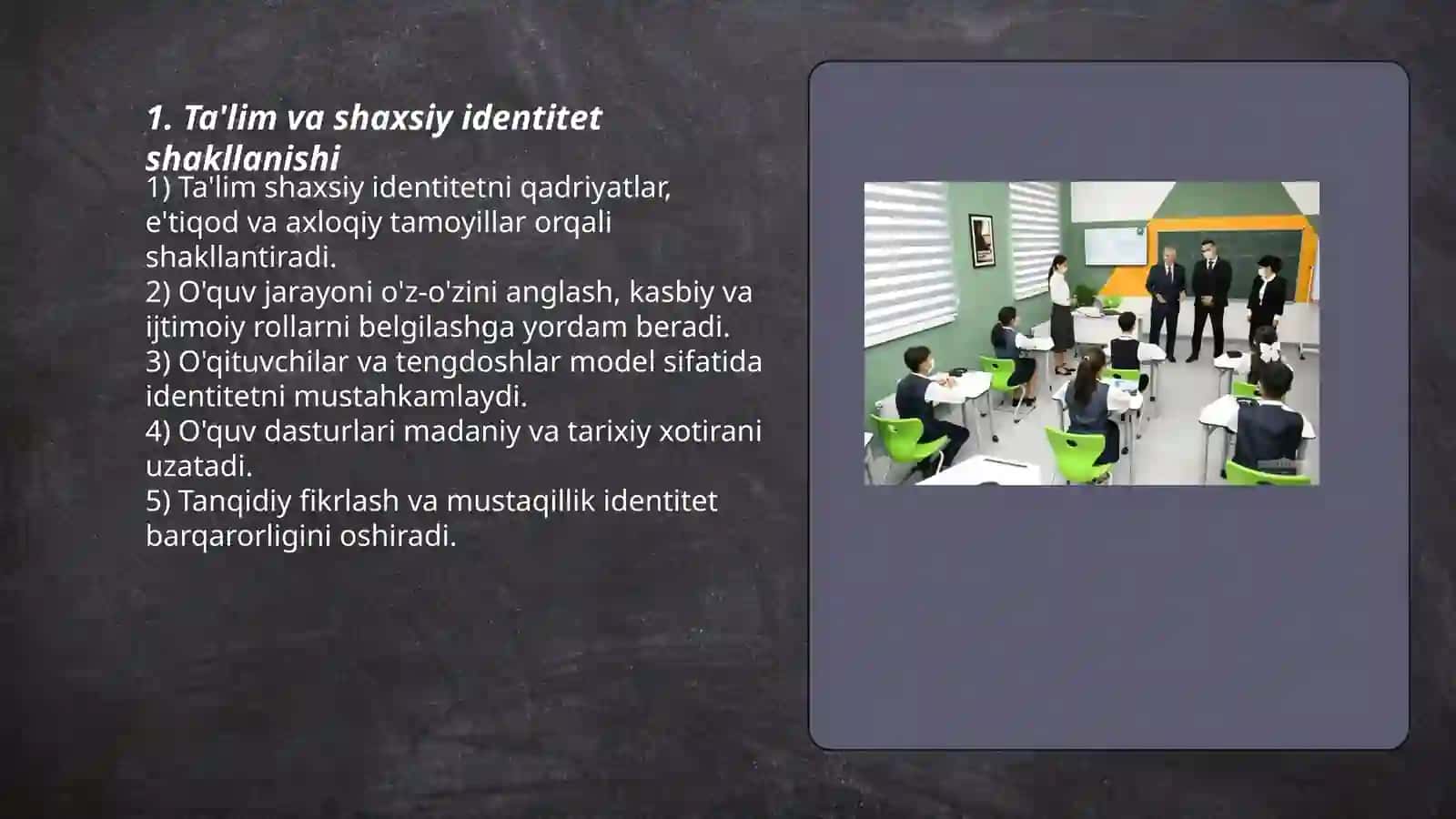 Ta'lim va Shaxsiy Identitet 3