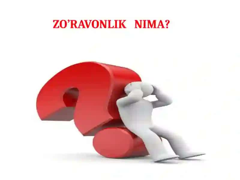 BIZ ZO’RAVONLIKKA QARSHIMIZ 3