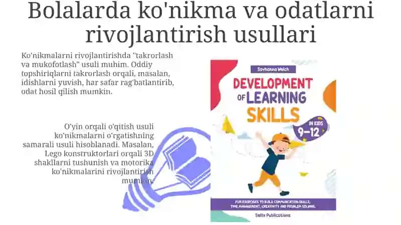 Bolalarda Ko'nikma va Odatlarni Rivojlantirish 3