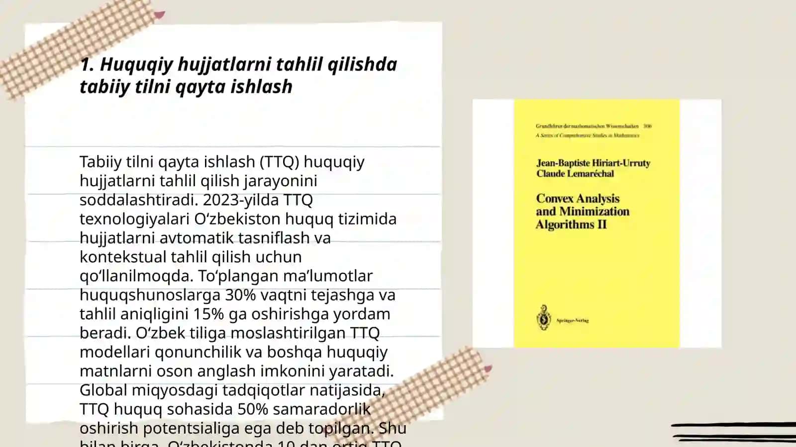 Huquqiy fanlar sohalariga oid masalalarga mos modellar va algoritmlar 3