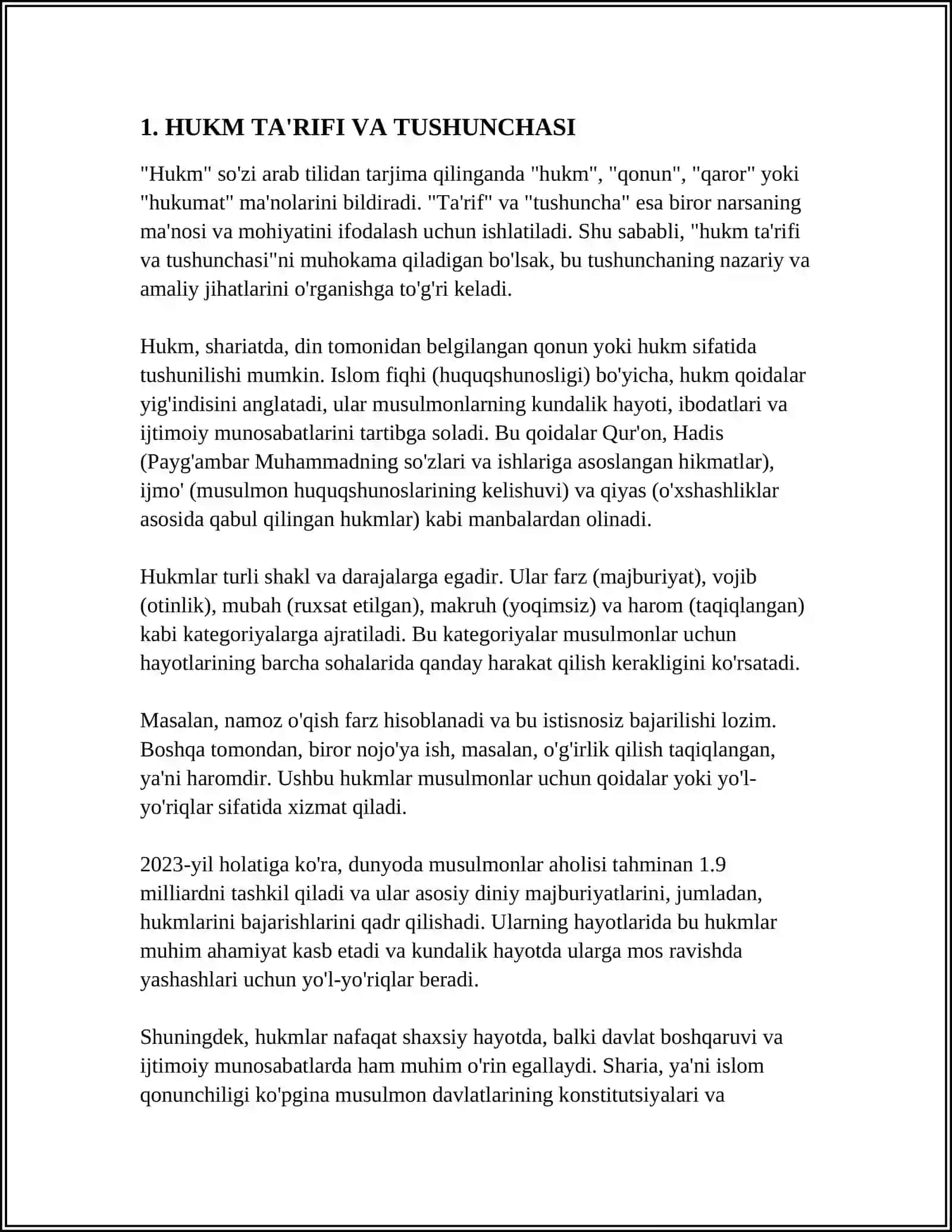 HUKM TARKIBI VA XUSUSIYATLARI 3