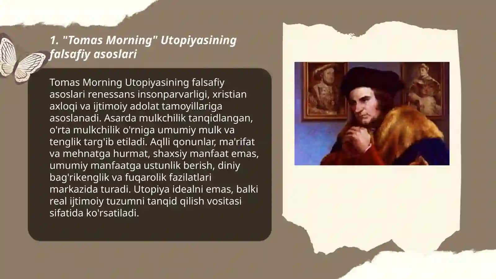Tomas Morning Utopiyasining Falsafiy Asoslari 3