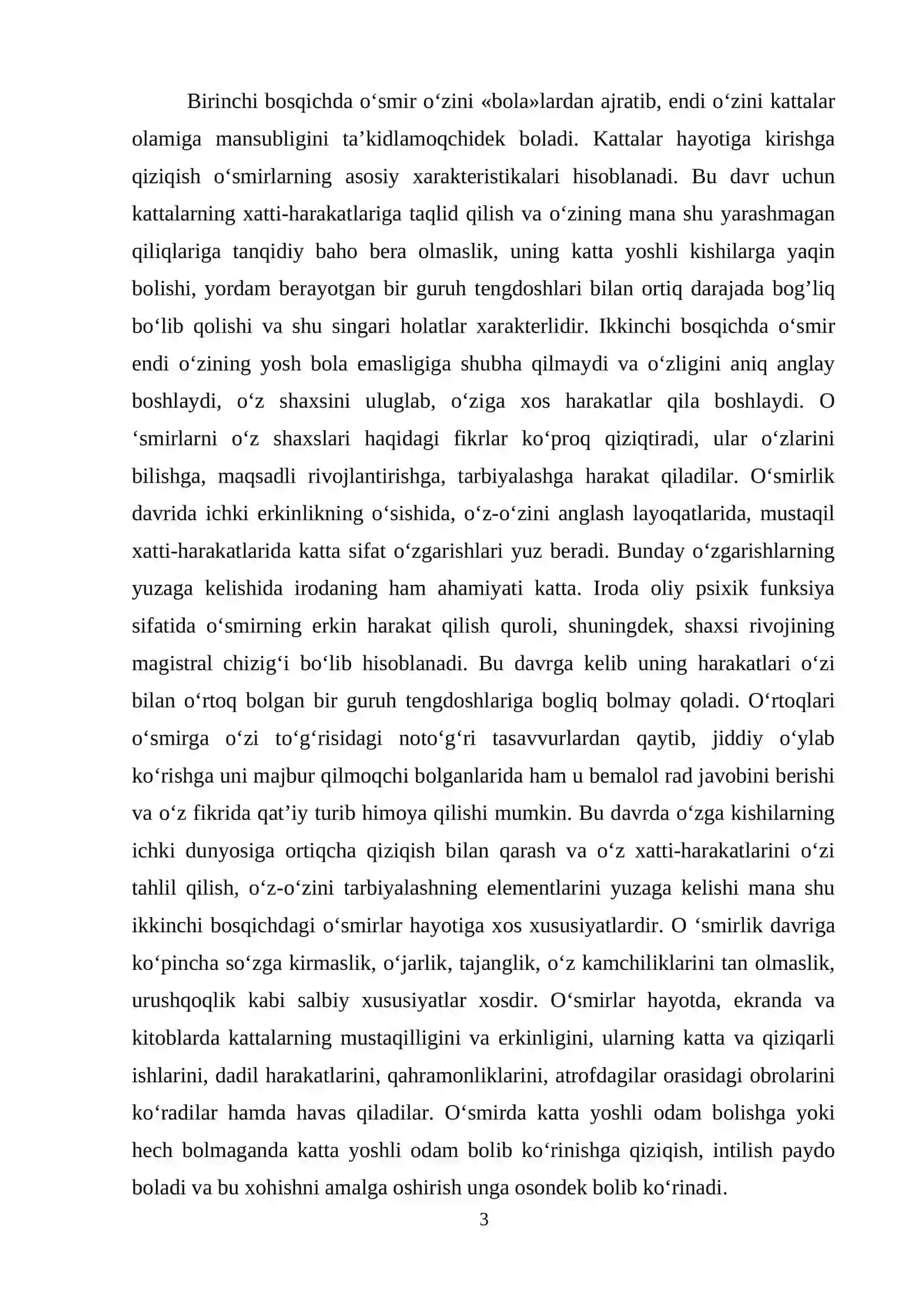 O`smirlik davrida bilish jarayonining rivojlanishi 3