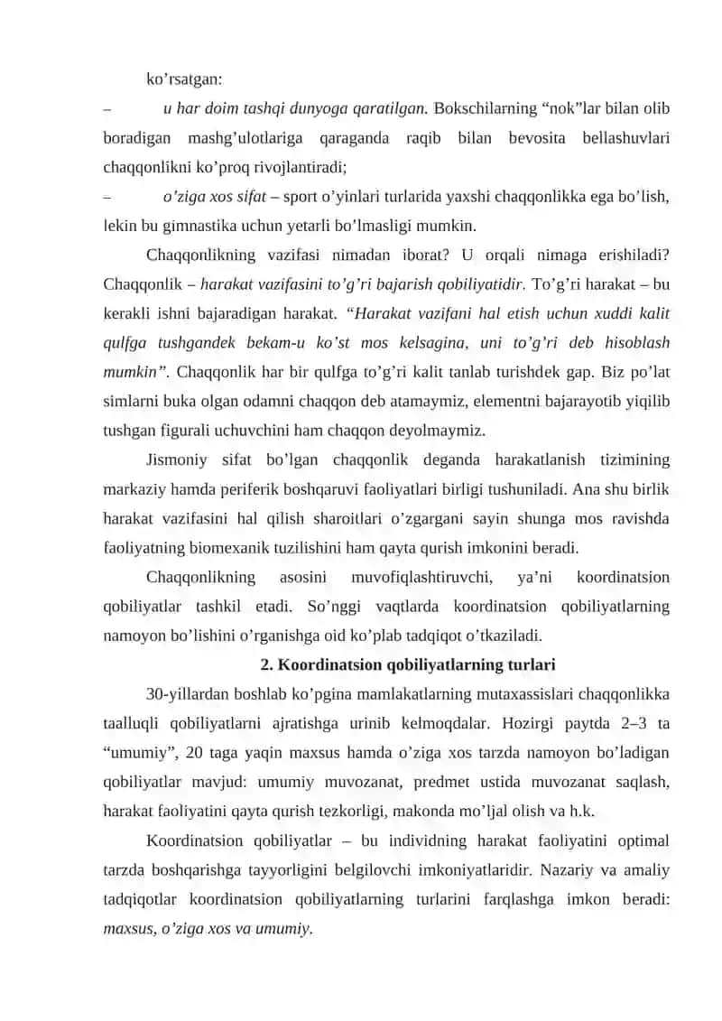 Chaqqonlikni Rivojlantirish 3