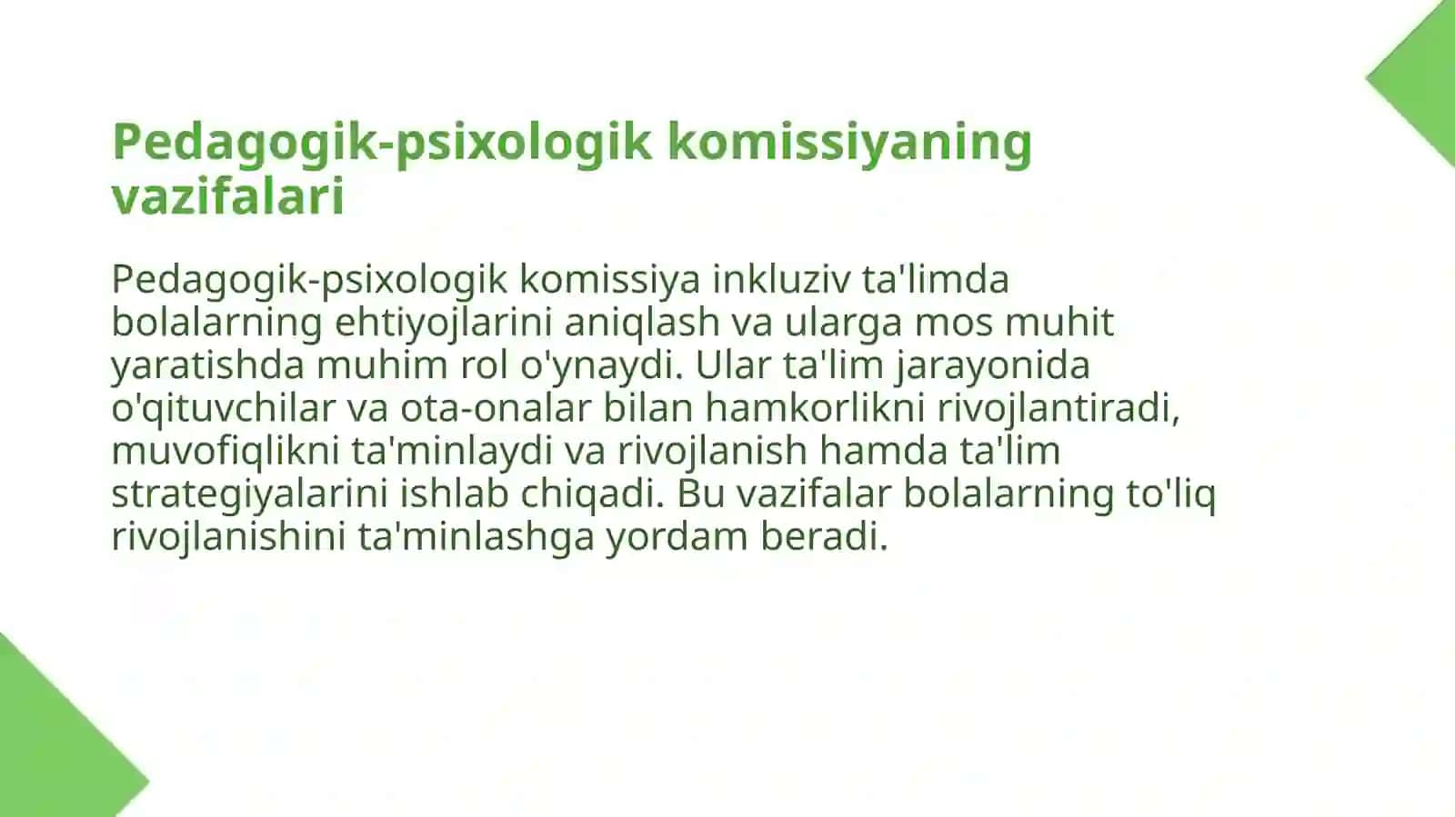 Pedagogik-psixologik komissiya vazifalari 3