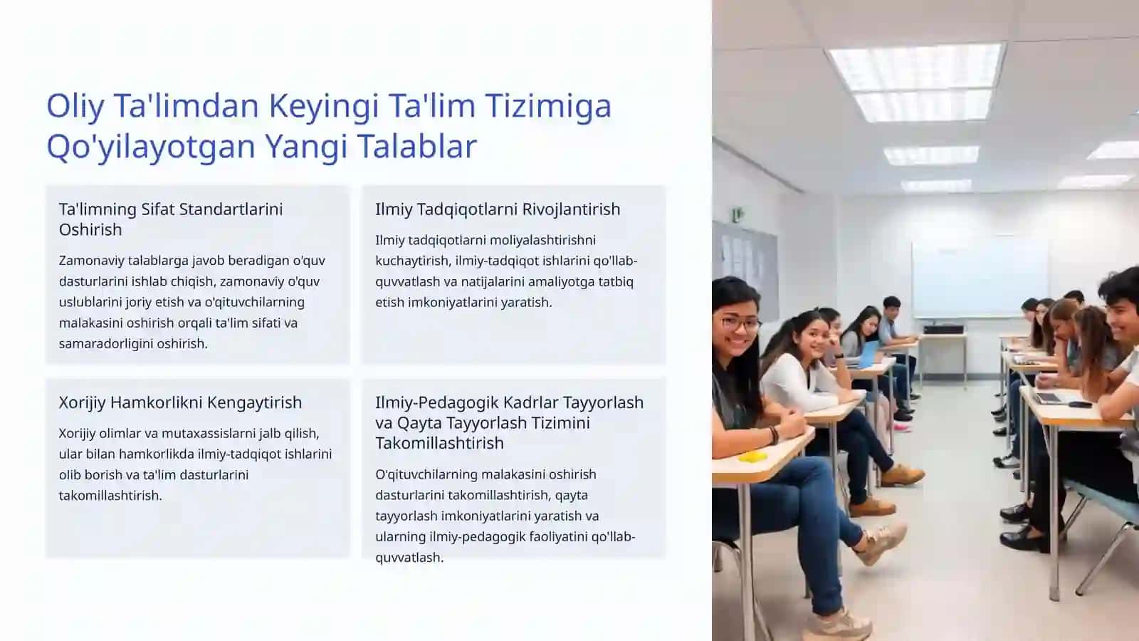 O'zbekiston Oliy Ta'limidan Keyingi Ta'lim va Ilmiy-Pedagogik Kadrlar Tayyorlash 3