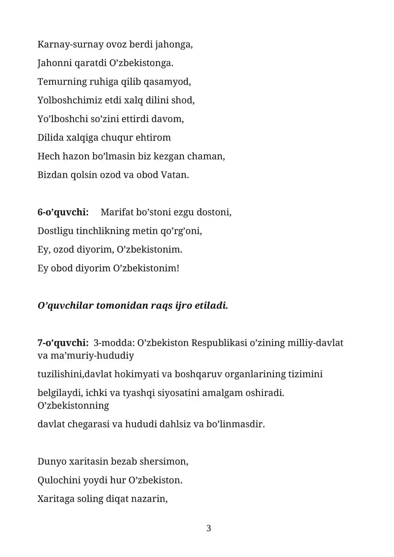 8-DEKABR KONSTITUTSIYA KUNIGA BAG’ISHLANGAN TADBIR SENARIYSI 3