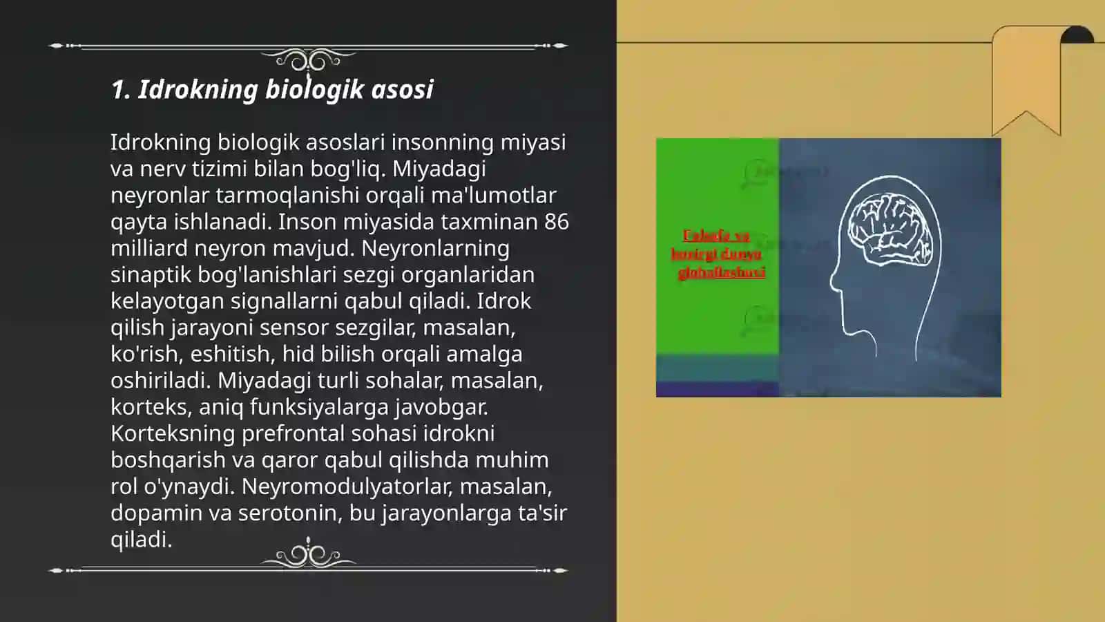 Idrok. Idrok jarayonlari va xususiyatlari 3