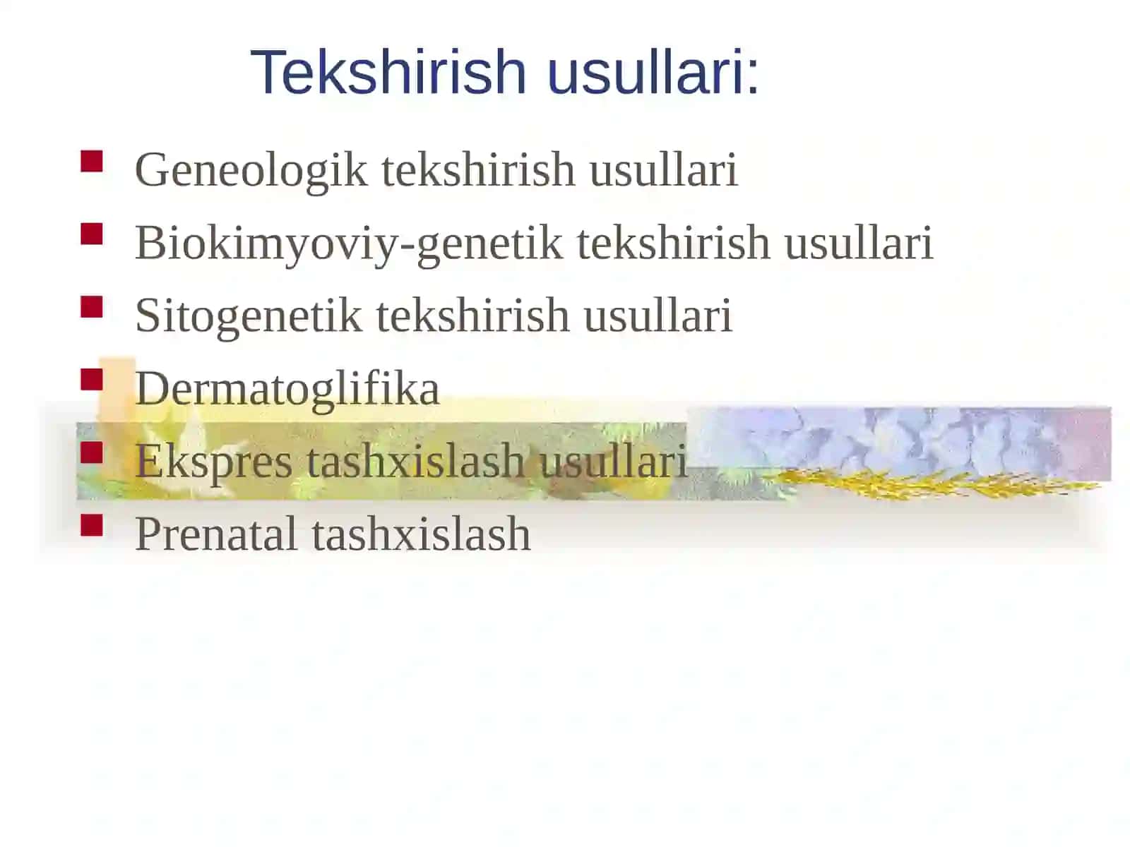 Irsiy kasalliklar, gen va irsiyatga moyil kasalliklar nikohlar turlari tibbiy genetik maslahatlar 3