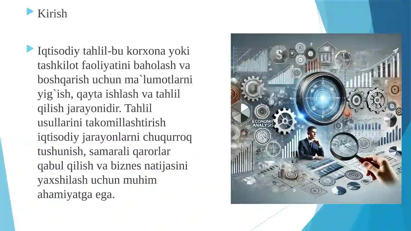 Tahlil usullarinita komillashtirish masalalari 3