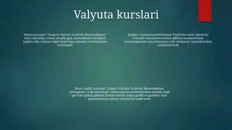 Xalqaro Valyuta Va Kredit Munosabatlari 3