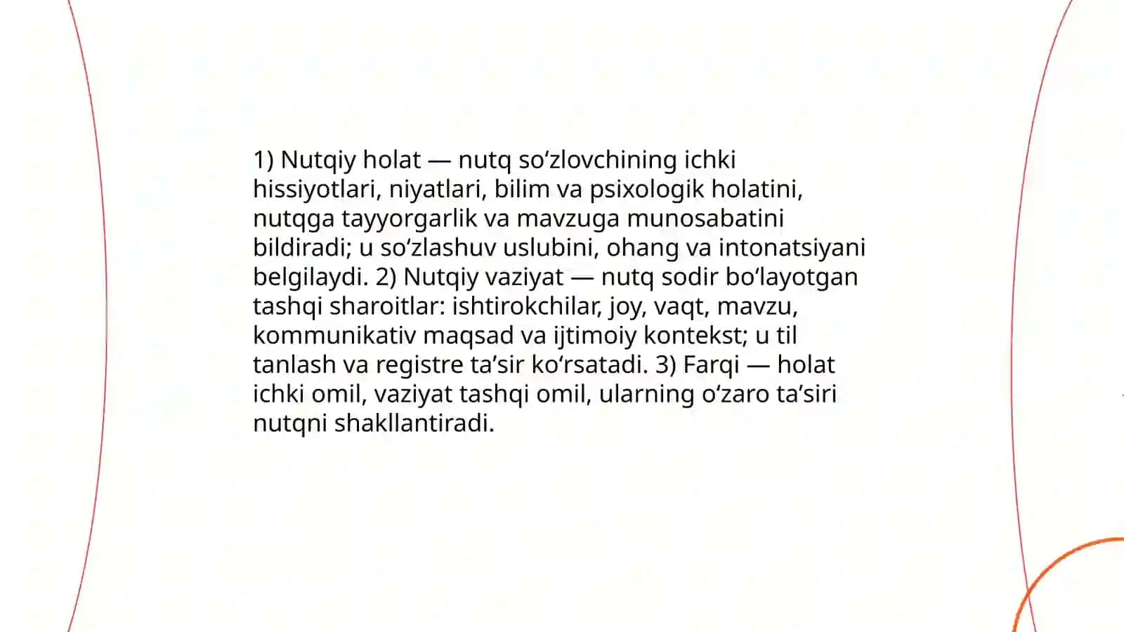 Nutqiy holat va nutqiy vaziyat 3