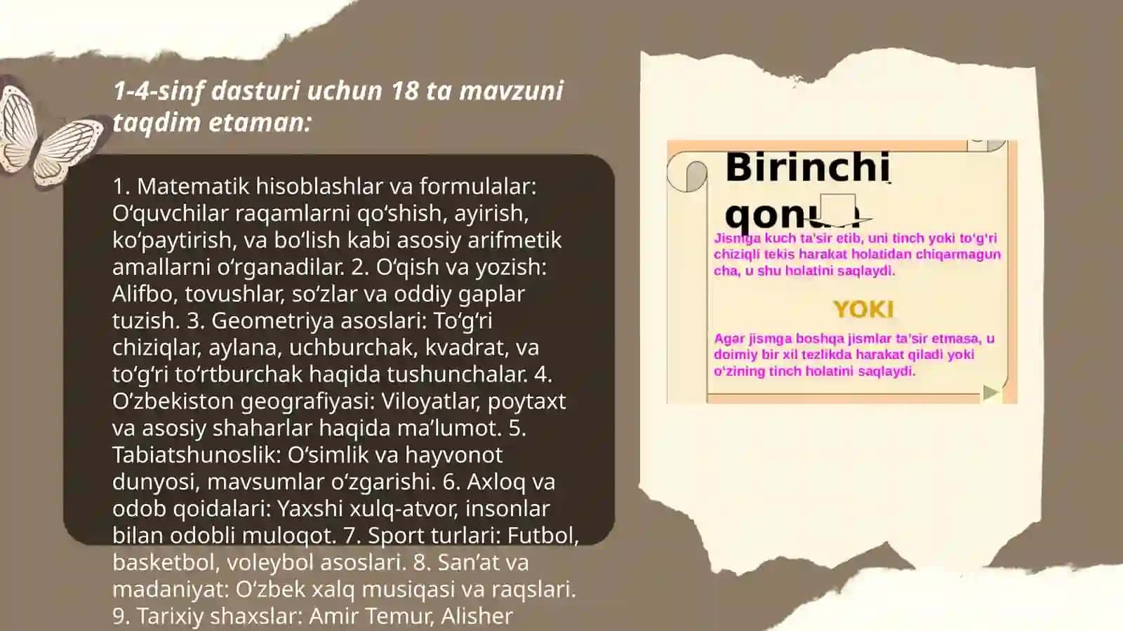 1-4-sinf dasturi boʻyicha taqdimot tayyorlash 3