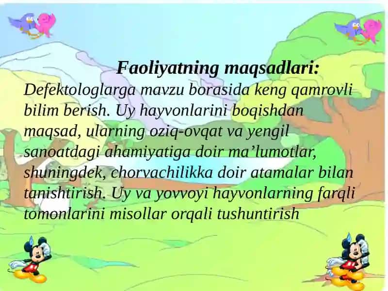 Uy hayvonlar va ularning bolalari 3
