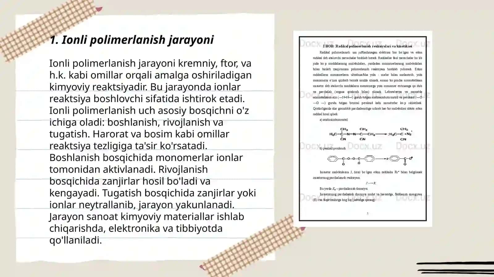 Ionli polimerlanish mexanizmi 3