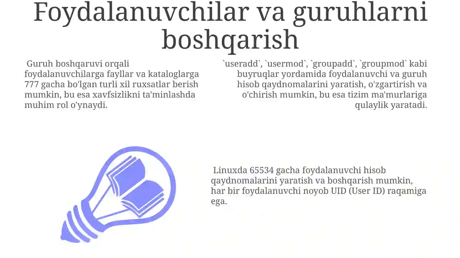 Linux operatsion tizimlari 3