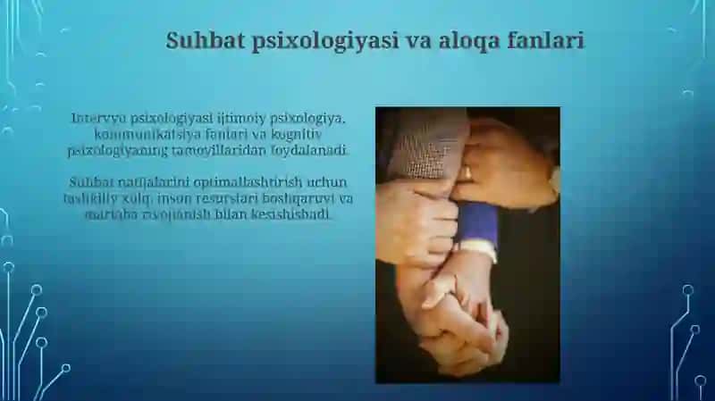 Suhbat psixologiyasi va aloqa fanlari 3