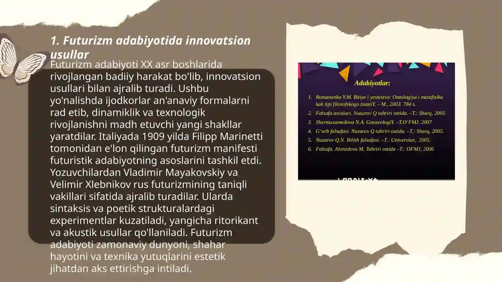 Futurizm adabiyoti va formallik masalasi 3
