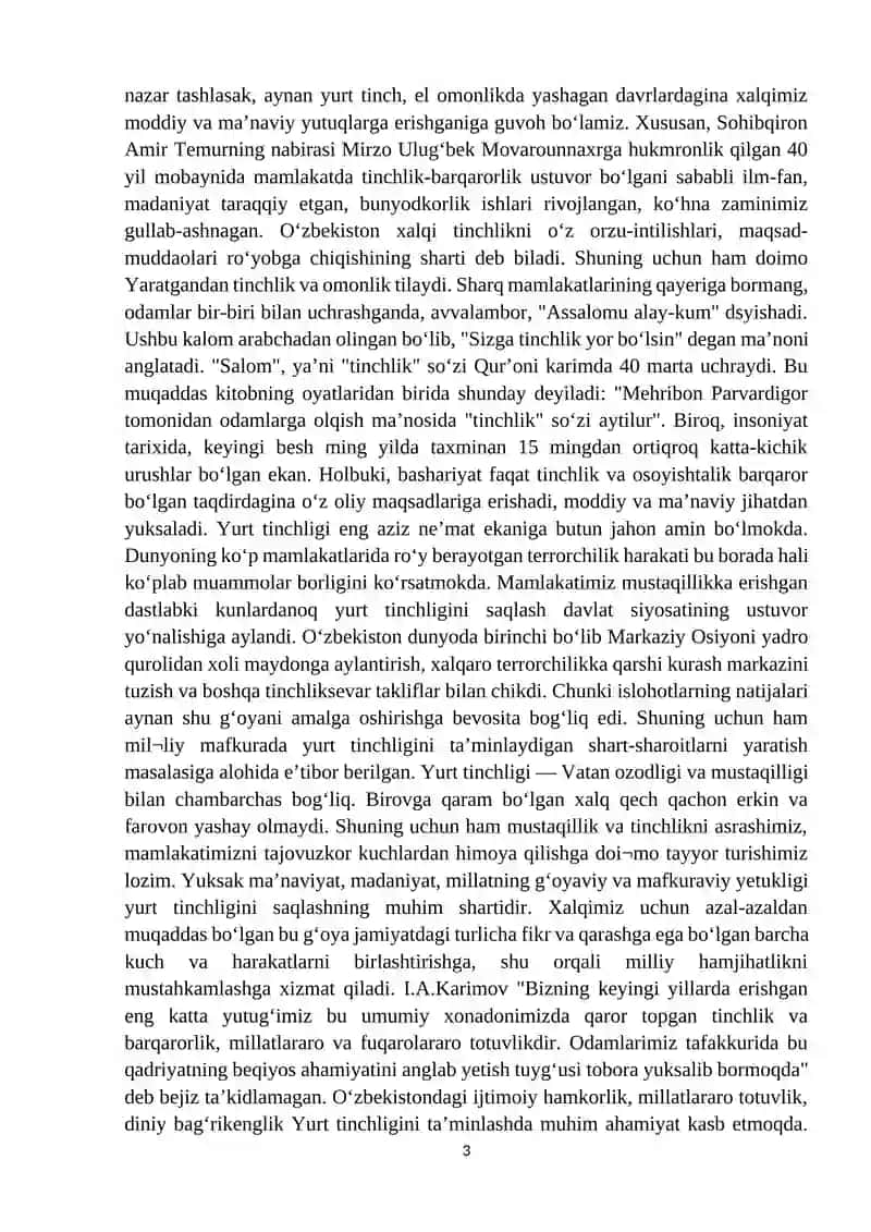 Milliy g’oya- O’zbekiston demokratik taraqqiyotining muhim omili 3